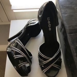 Bebe open toe heel